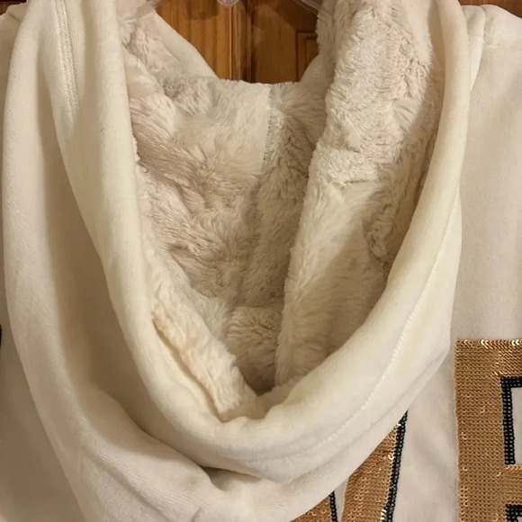 Victorias Secret Pink Fur Lined Hoodie - Picture 3 of 6